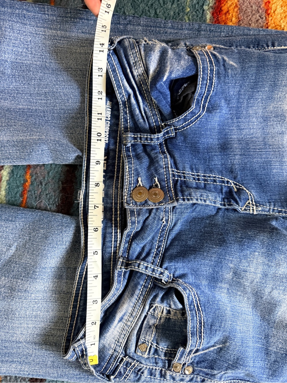 Wallflower Medium Blue Bootcut Jeans - Faded Wash - Picture 4 of 7